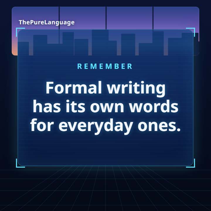 Lesson video: Formal Chinese at HSK 5: the written register. Formal writing has its own words for everyday ones.