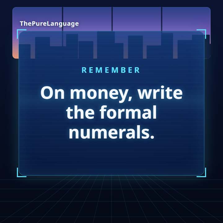 Lesson video: Why Chinese cheques use formal numerals
